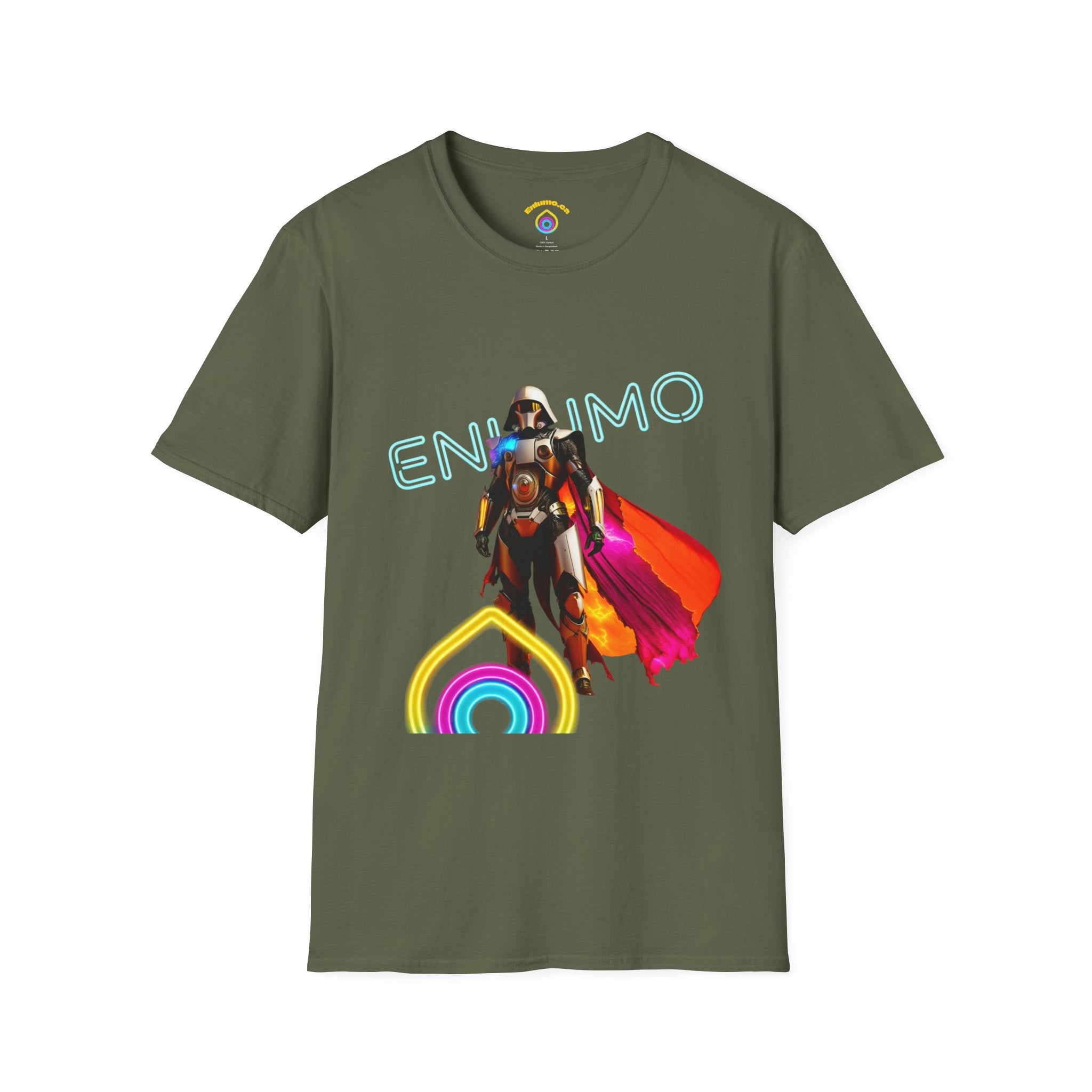 Super hero Character Colorful Cloak — Short Sleeve Shirt