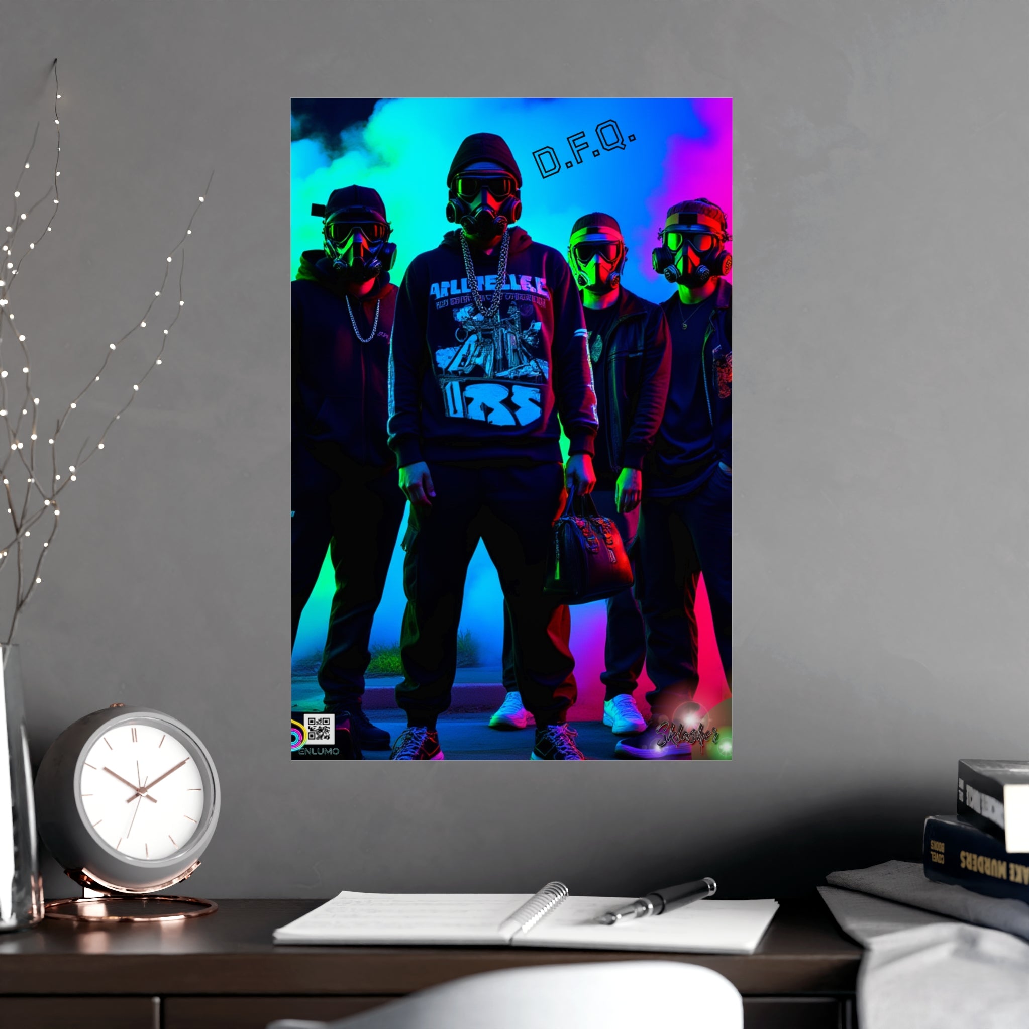 Vaporwave Urban Street —  Neon Wall Poster Art