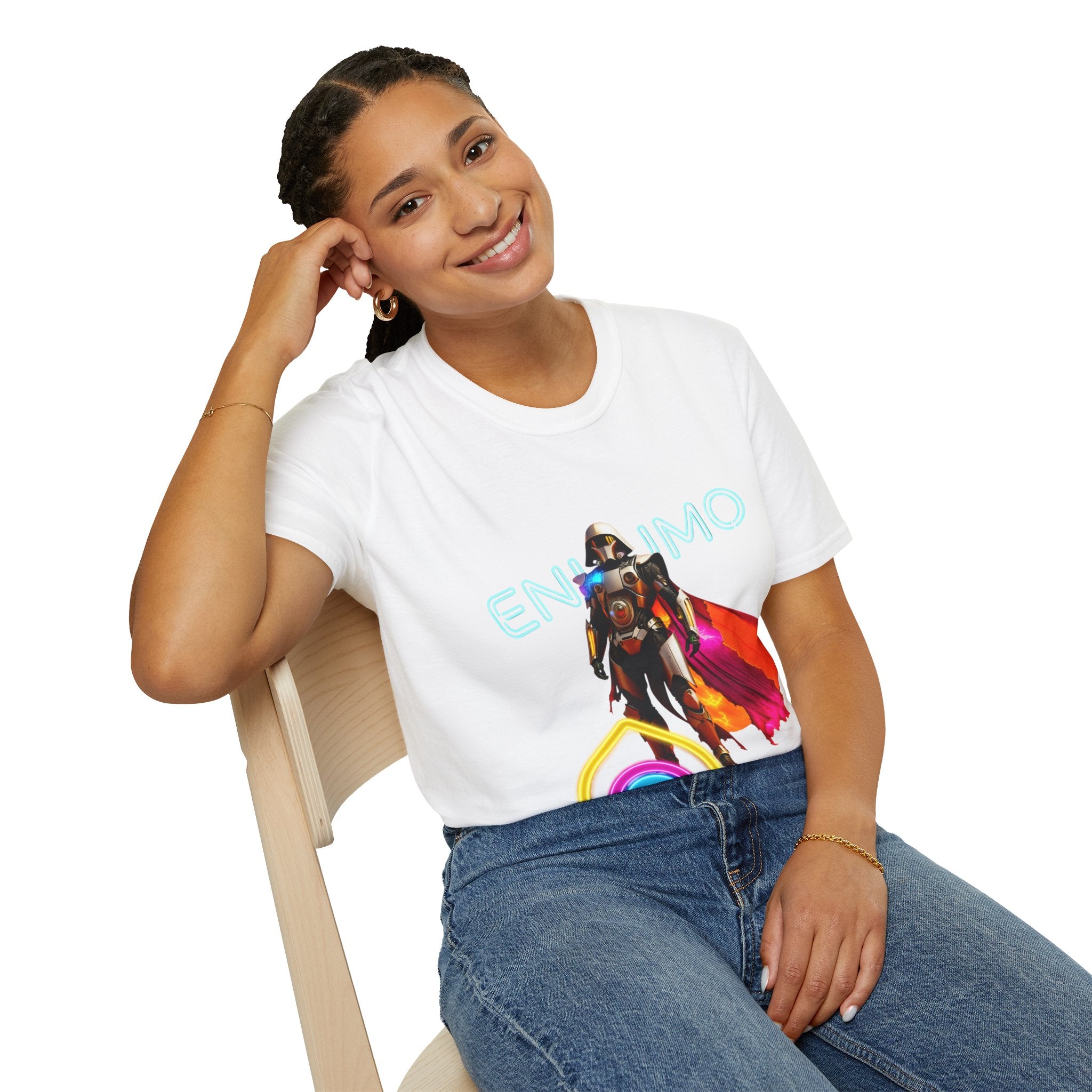 Super hero Character Colorful Cloak — Short Sleeve Shirt