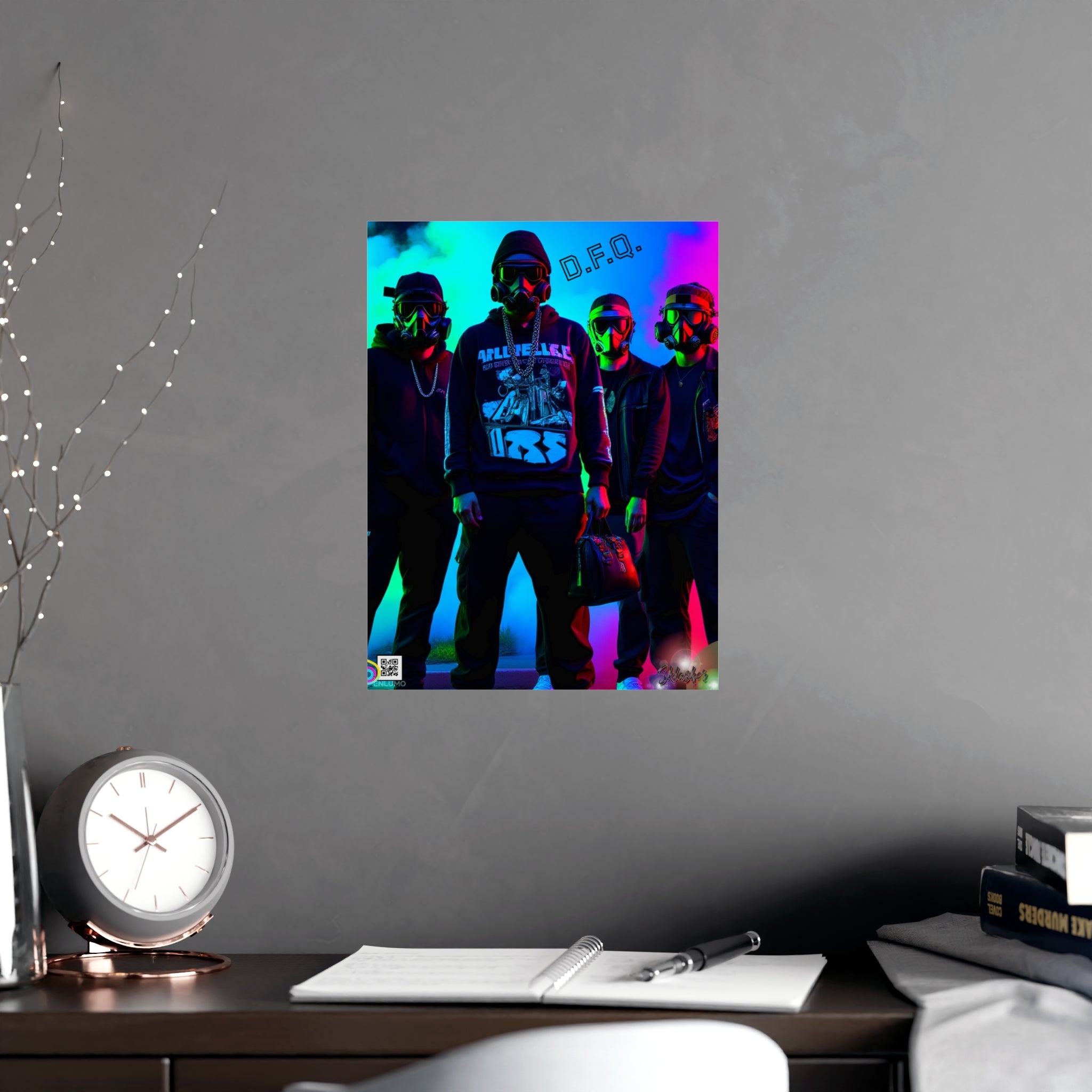 Vaporwave Urban Street —  Neon Wall Poster Art