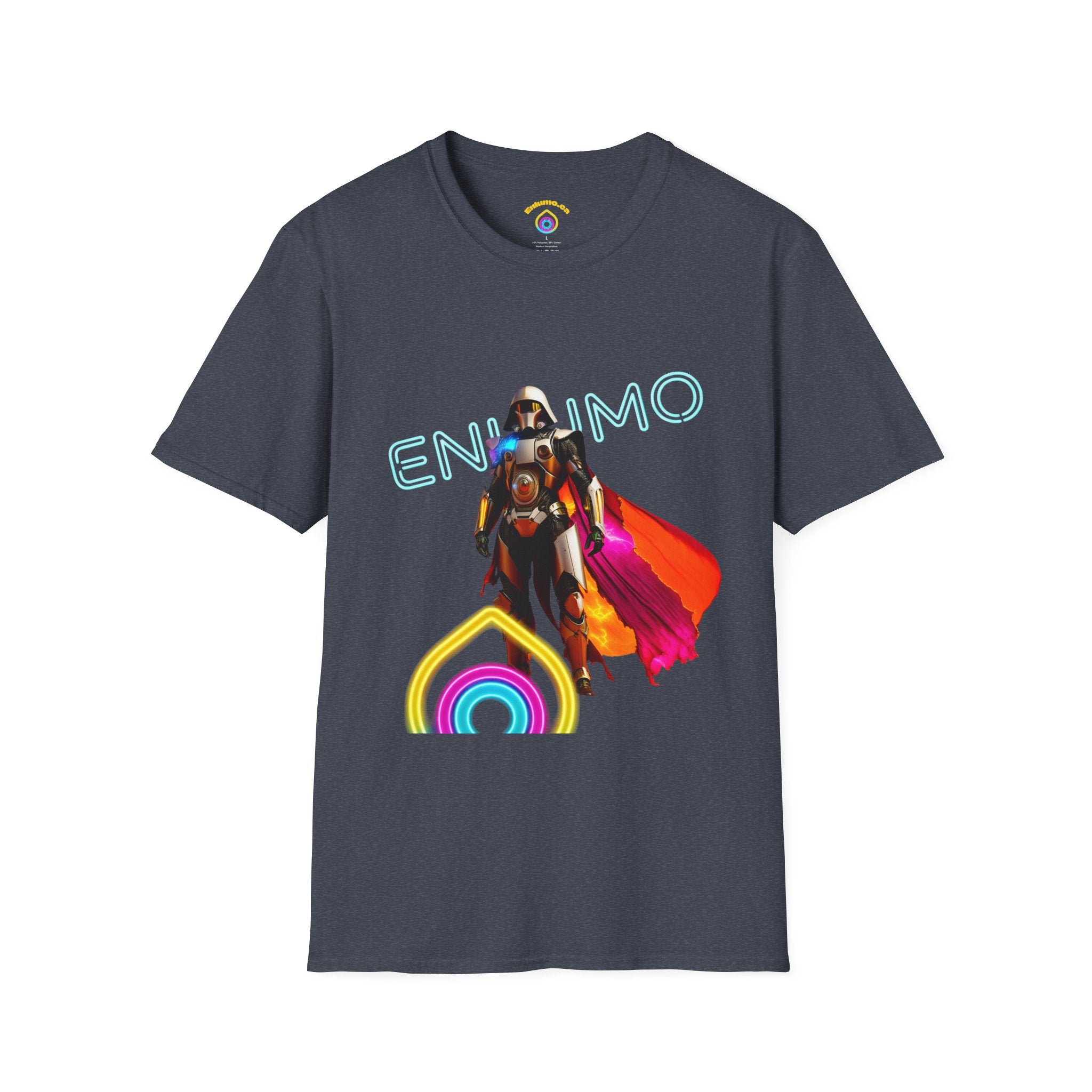 Super hero Character Colorful Cloak — Short Sleeve Shirt
