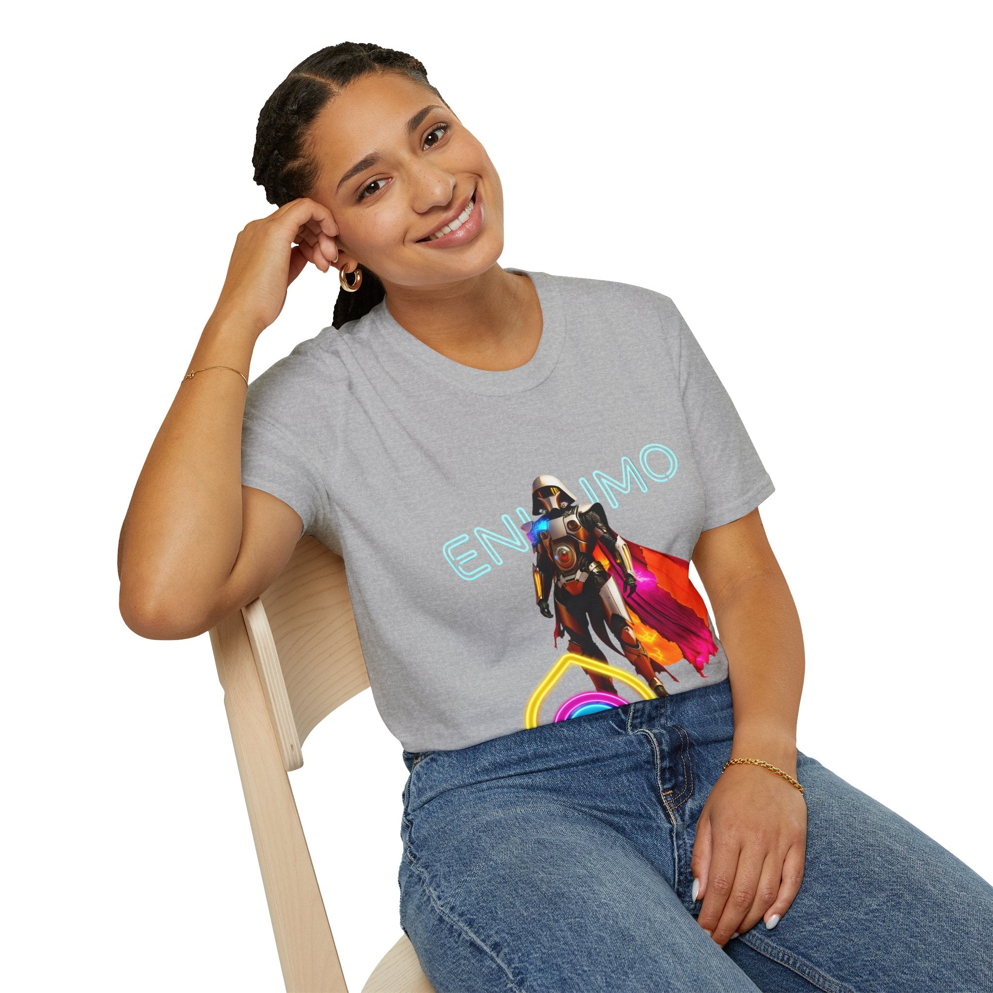 Super hero Character Colorful Cloak — Short Sleeve Shirt