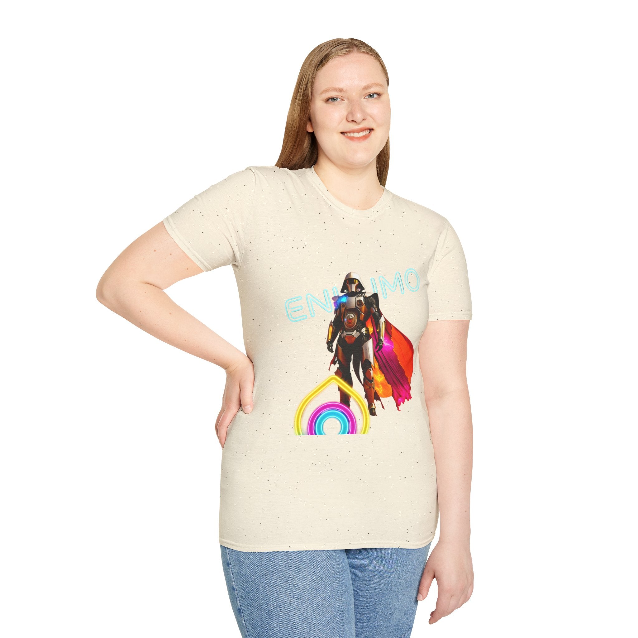 Super hero Character Colorful Cloak — Short Sleeve Shirt