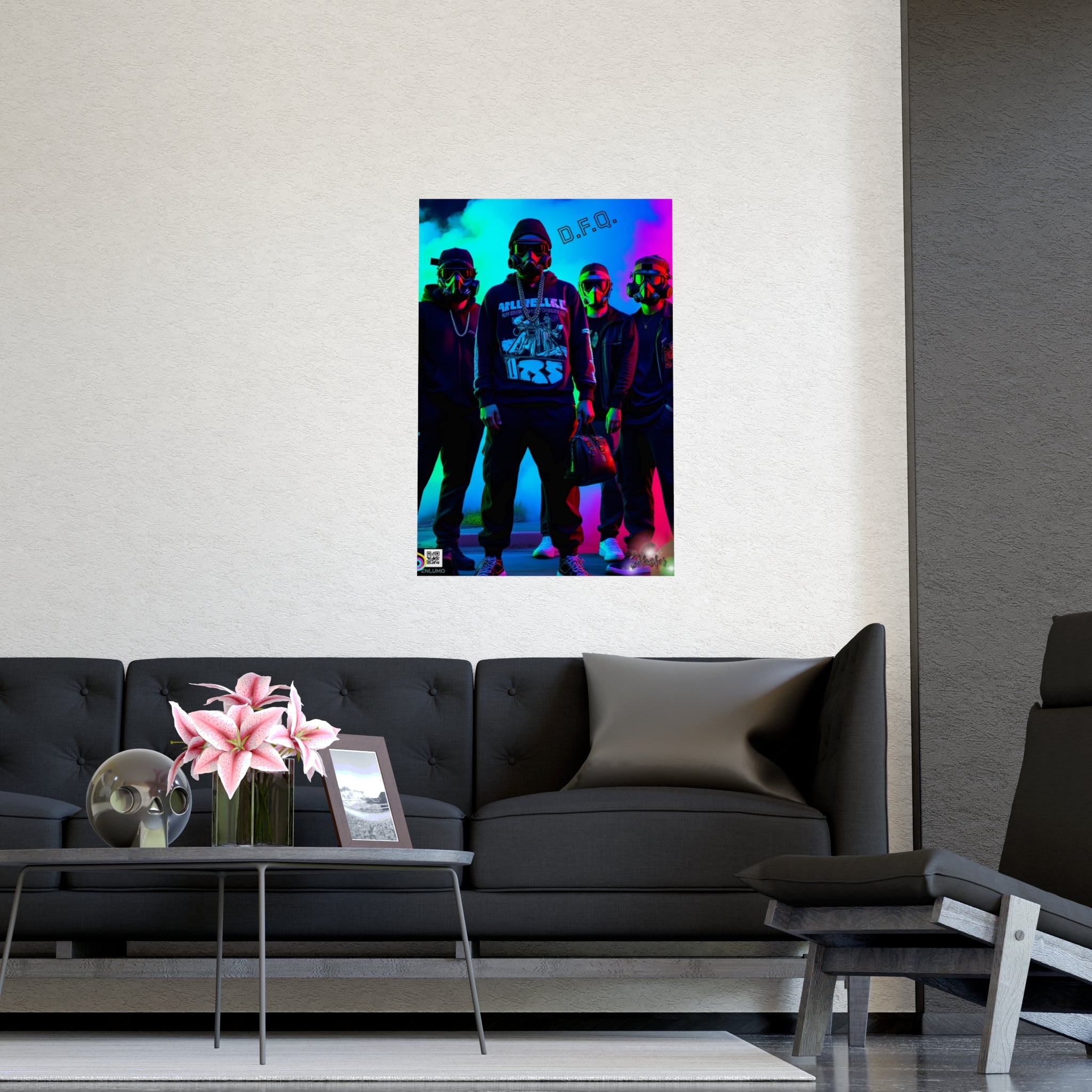 Vaporwave Urban Street —  Neon Wall Poster Art