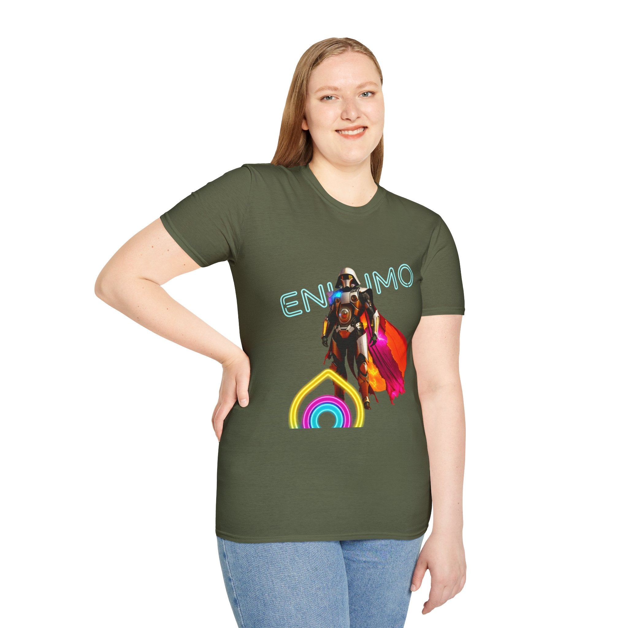 Super hero Character Colorful Cloak — Short Sleeve Shirt