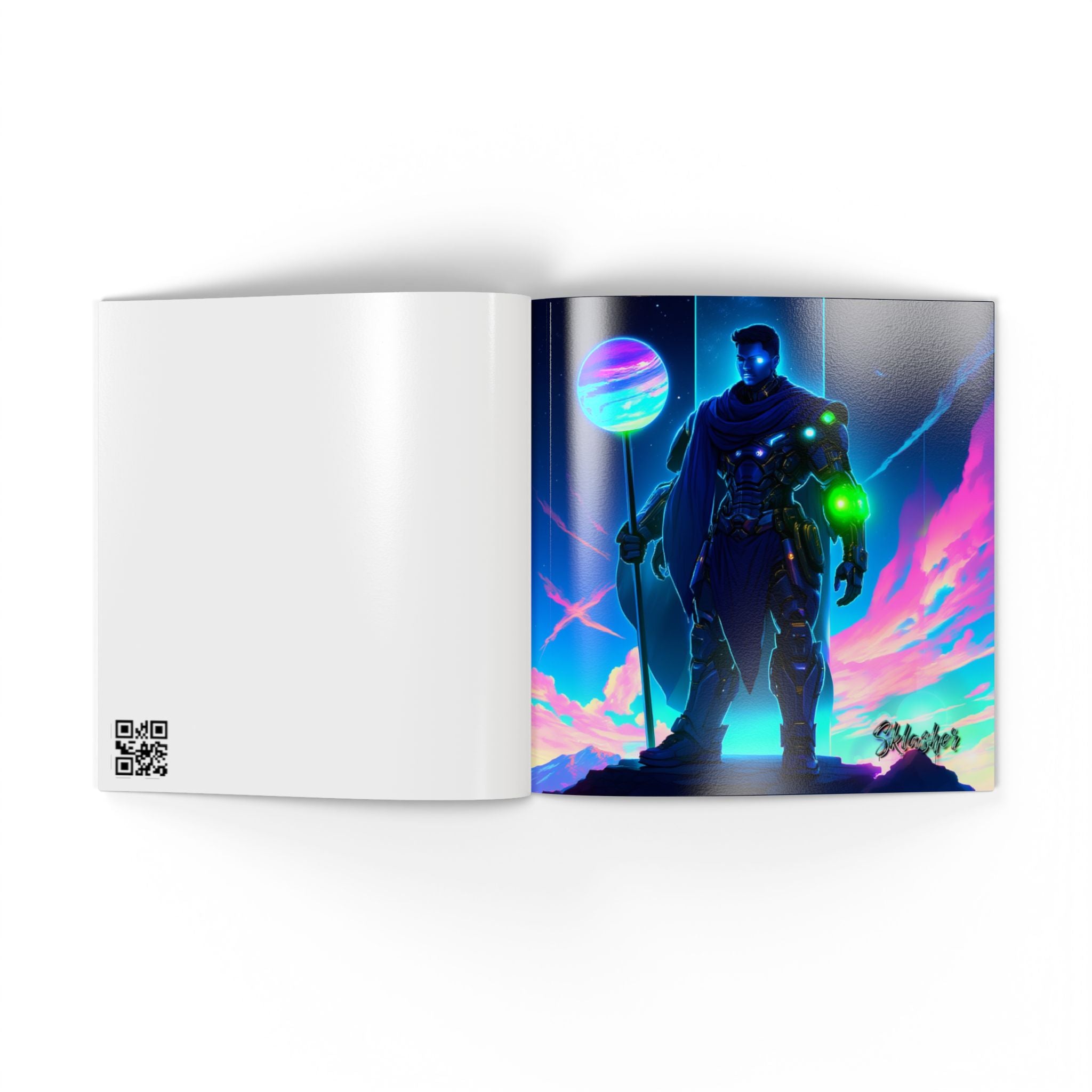 Limited Edition Neon Cyber Knights Collection #1 —  Keepsake Art Book