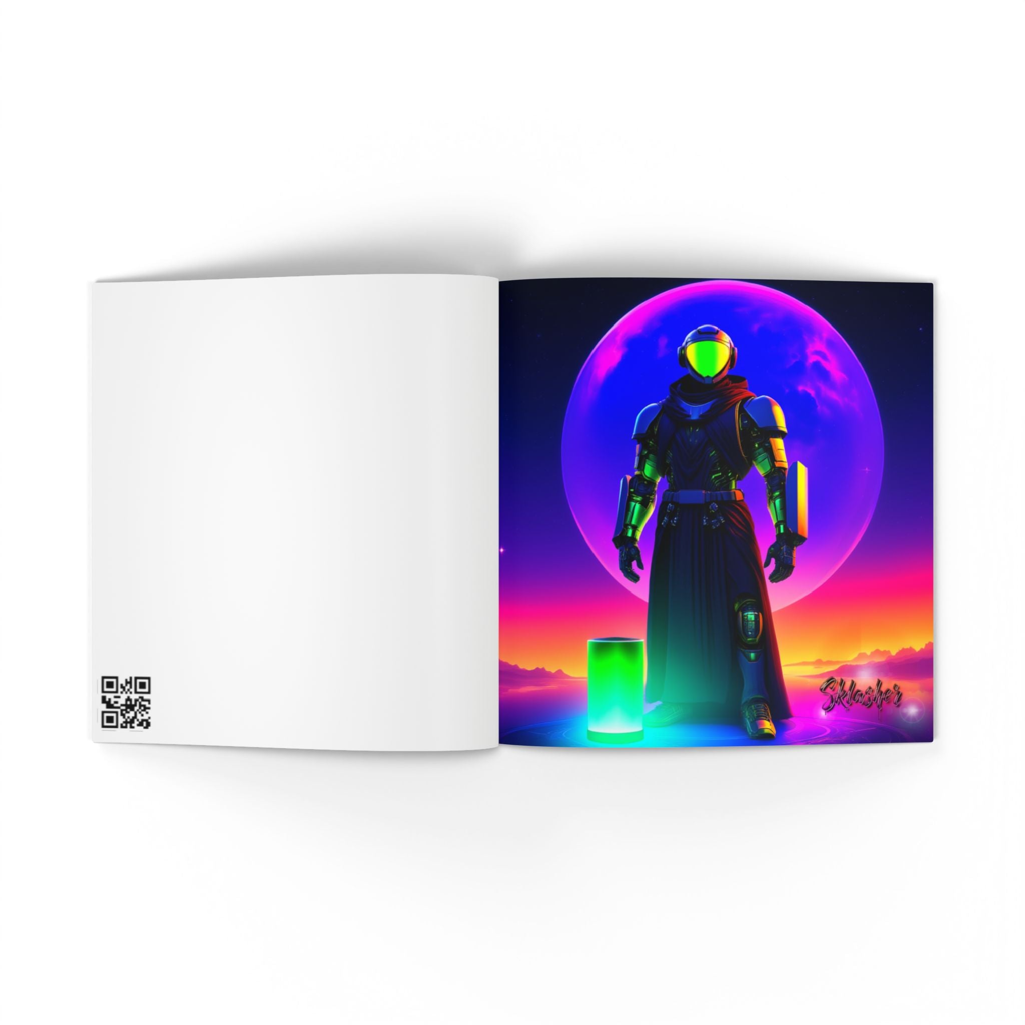 Limited Edition Neon Cyber Knights Collection #1 —  Keepsake Art Book