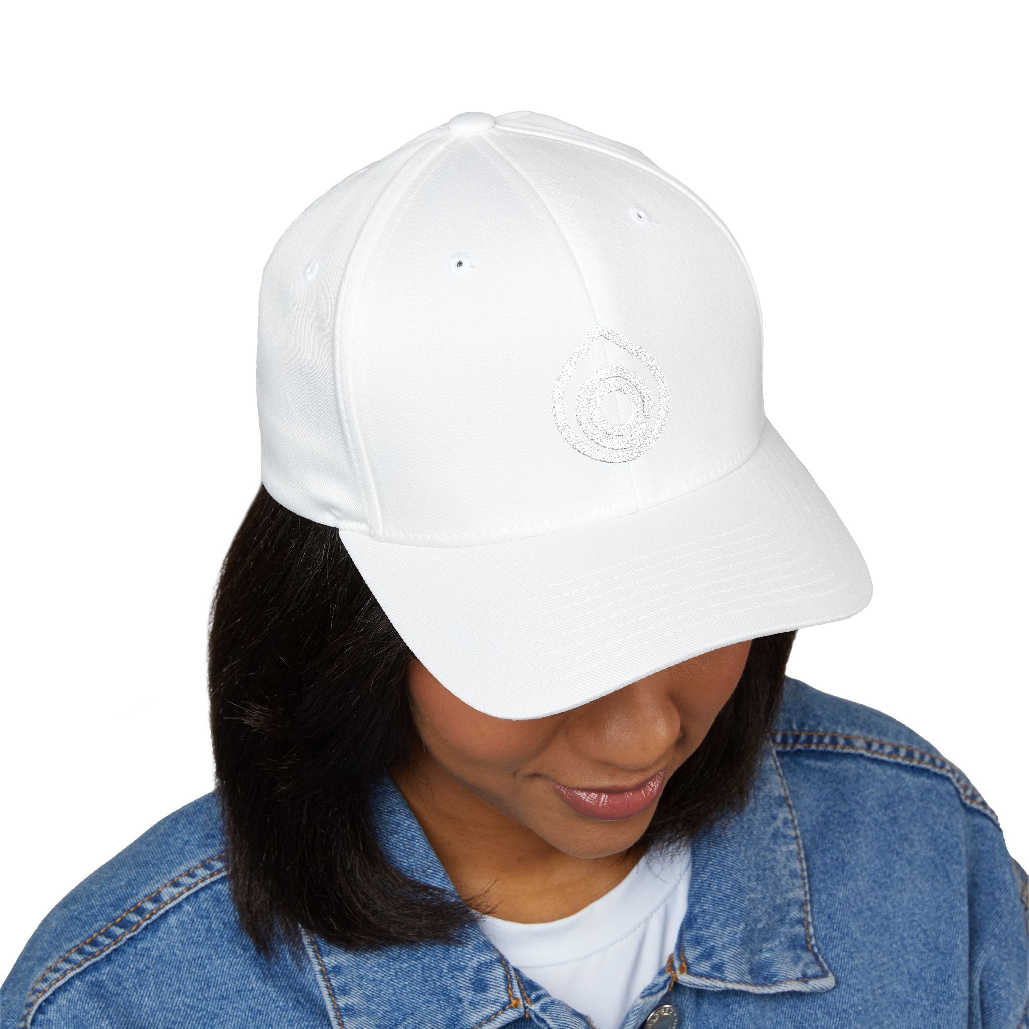 Embroidered Water Drop Logo Cap