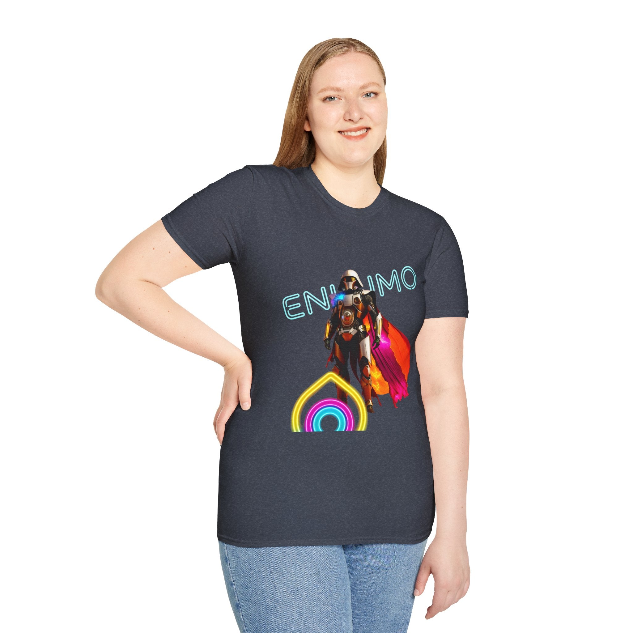 Super hero Character Colorful Cloak — Short Sleeve Shirt