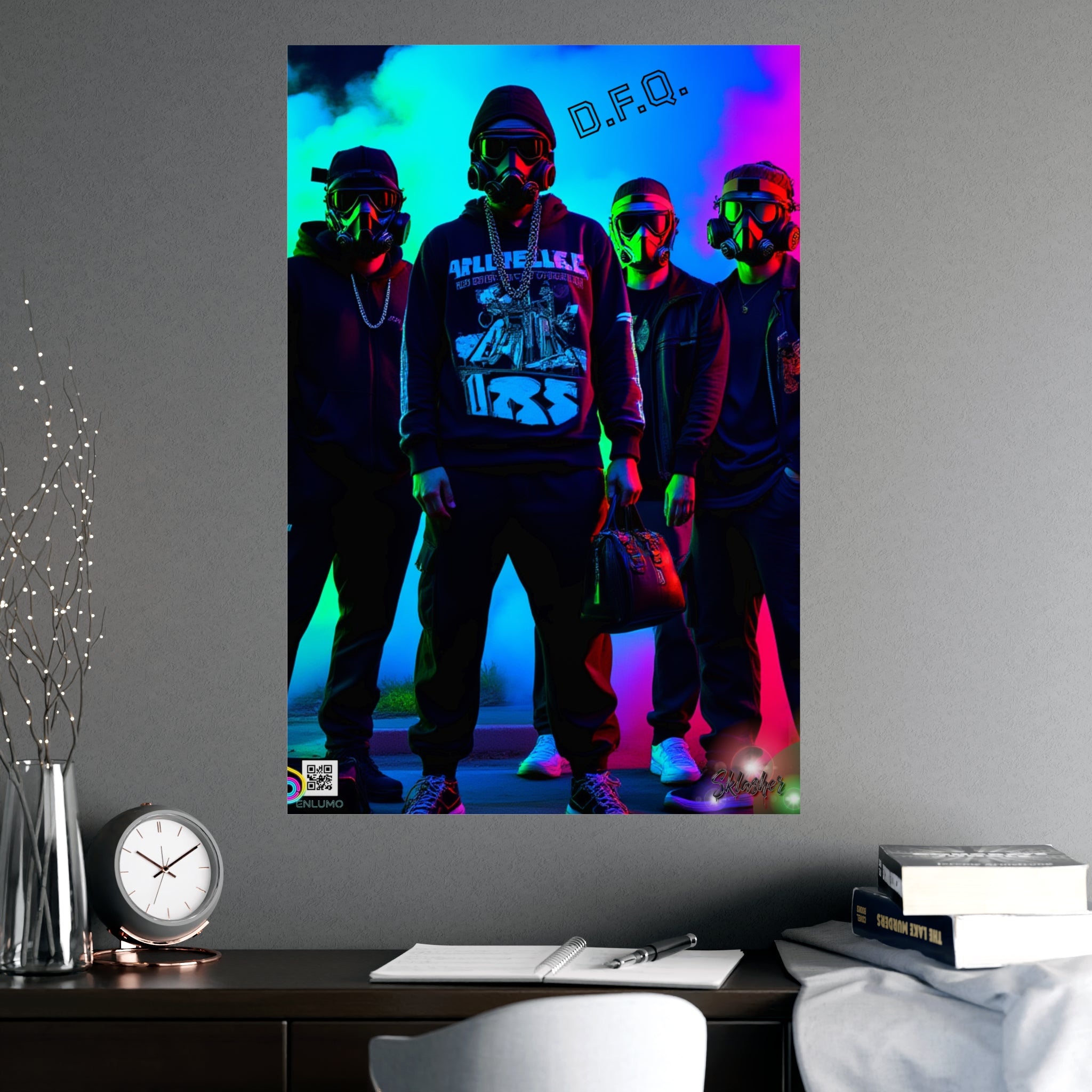 Vaporwave Urban Street —  Neon Wall Poster Art