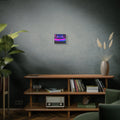 Retro Futuristic Neon Supercar — Wall Art Canvas