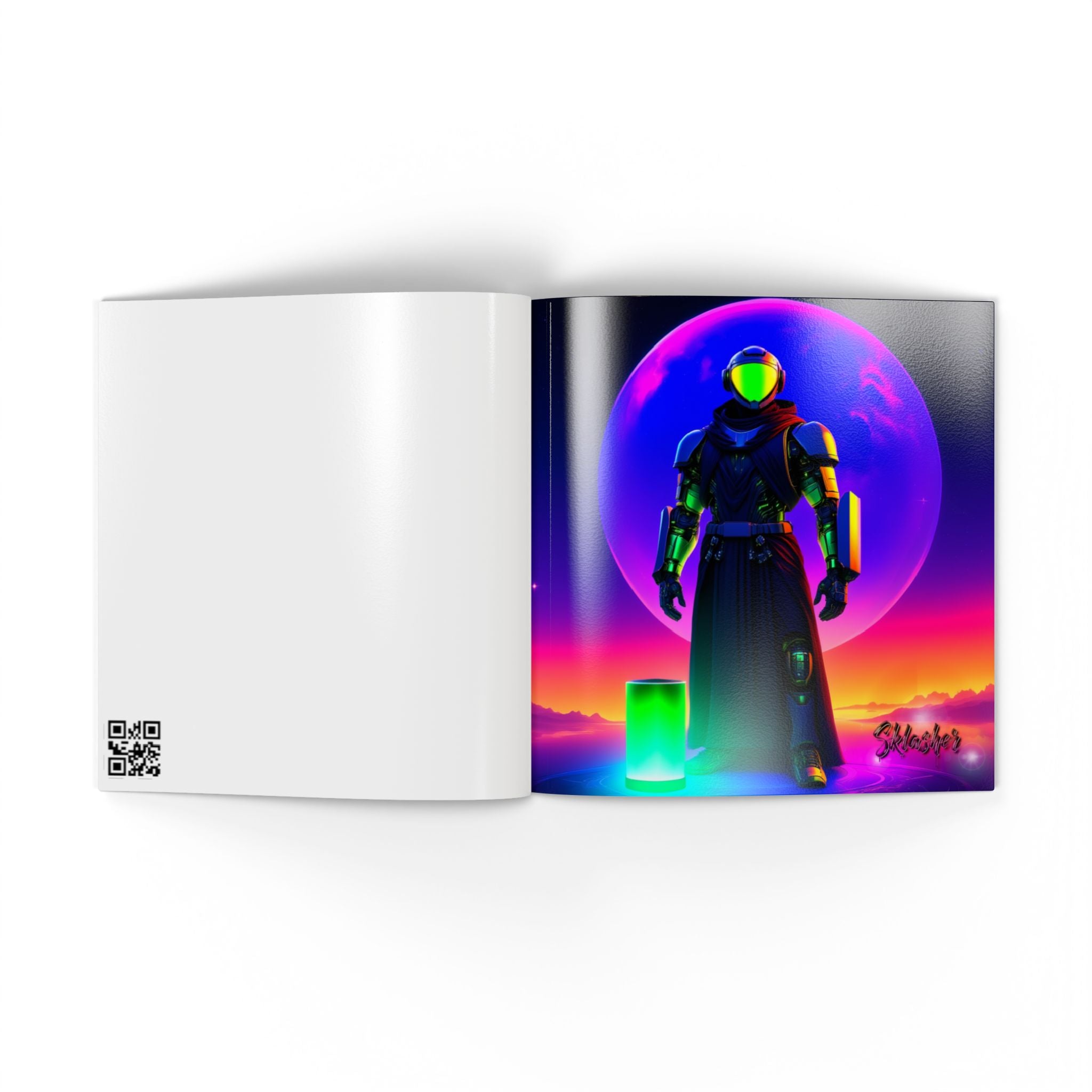 Limited Edition Neon Cyber Knights Collection #1 —  Keepsake Art Book