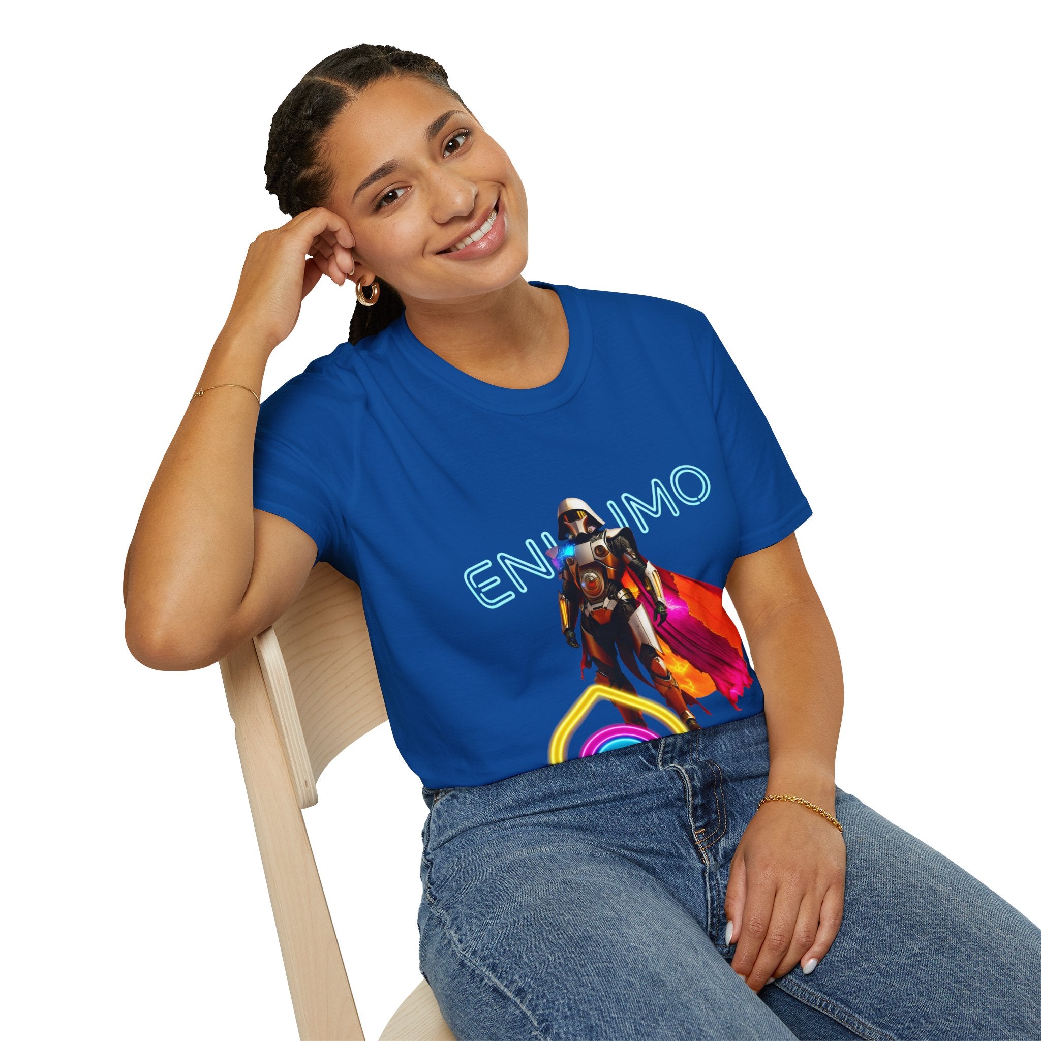 Super hero Character Colorful Cloak — Short Sleeve Shirt
