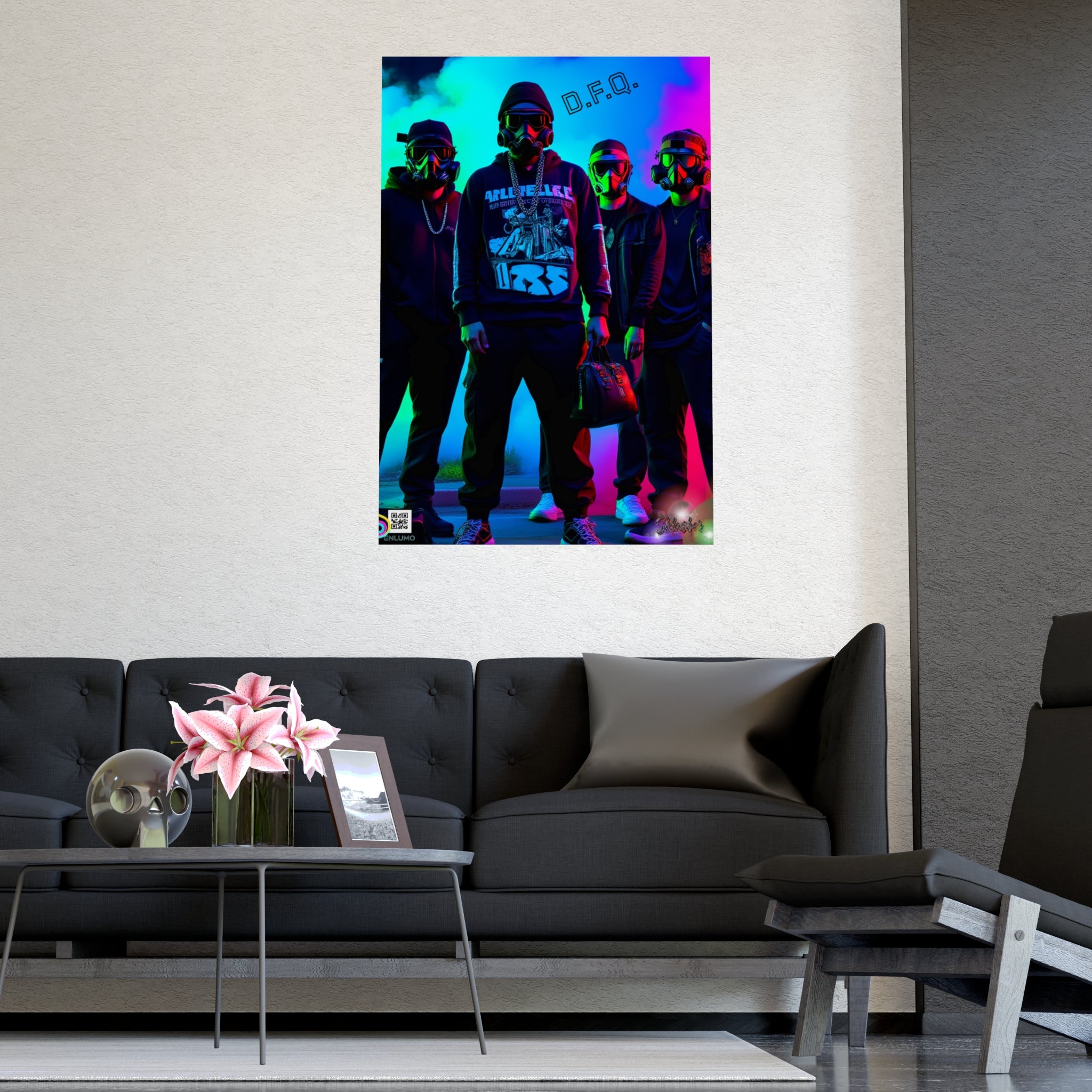 Vaporwave Urban Street —  Neon Wall Poster Art