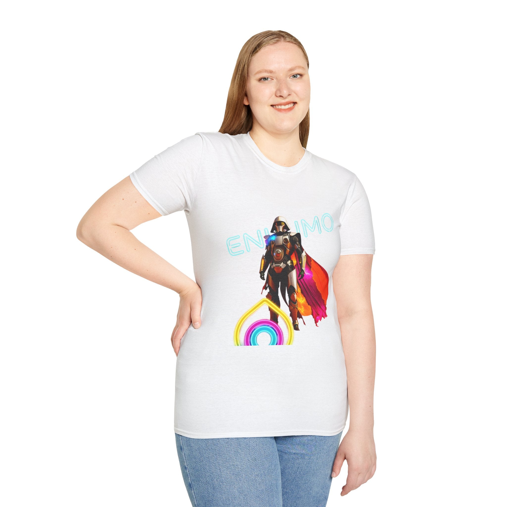 Super hero Character Colorful Cloak — Short Sleeve Shirt