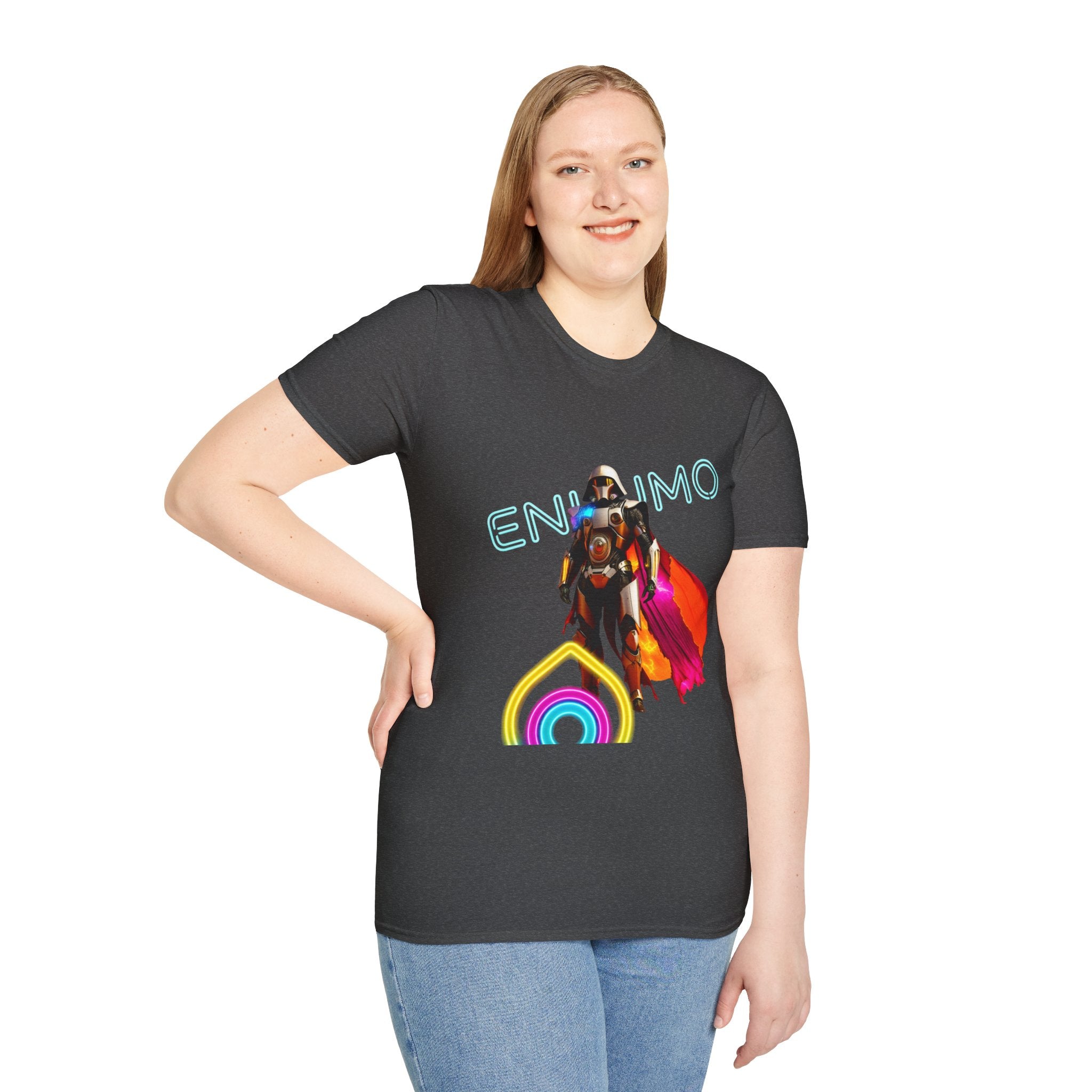 Super hero Character Colorful Cloak — Short Sleeve Shirt