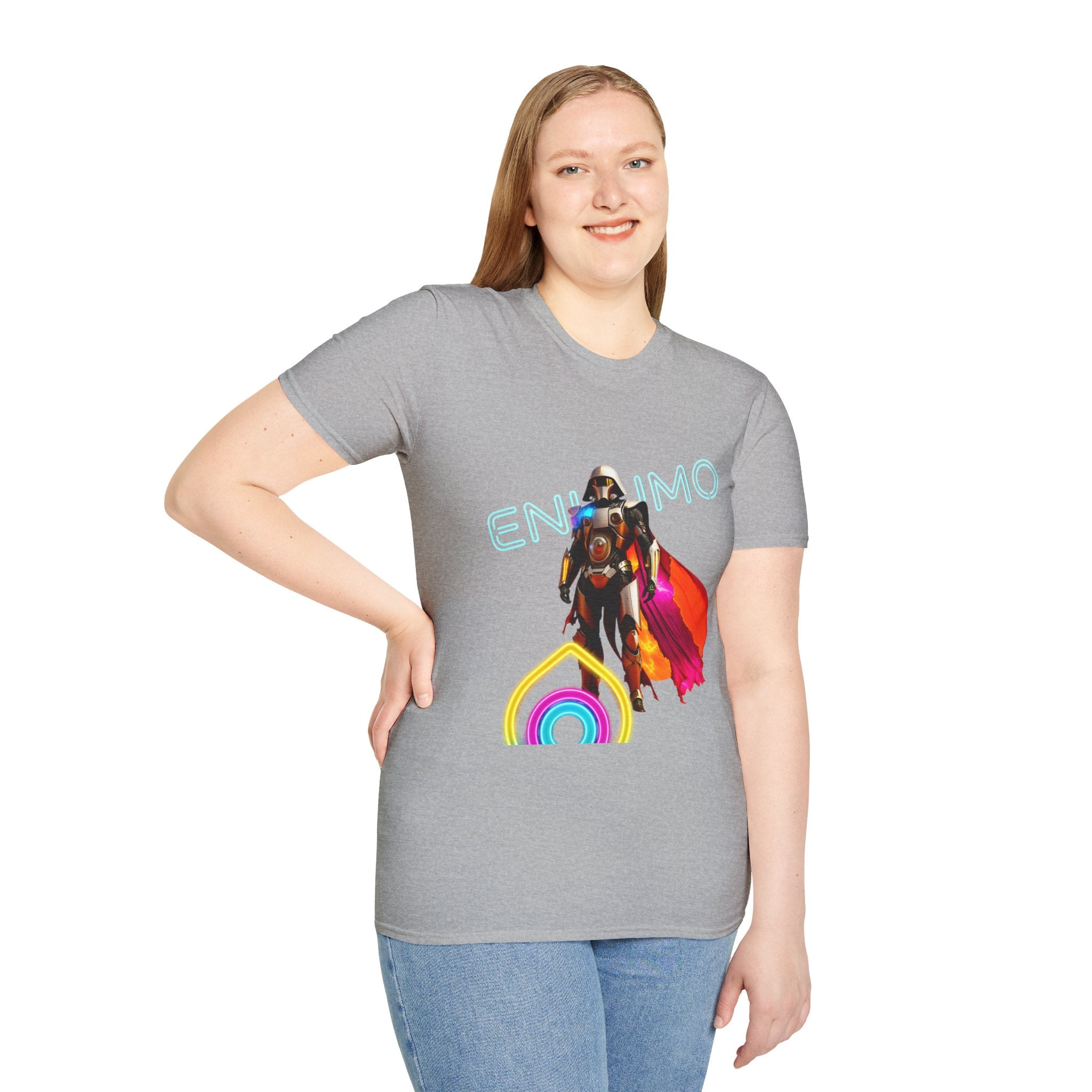 Super hero Character Colorful Cloak — Short Sleeve Shirt