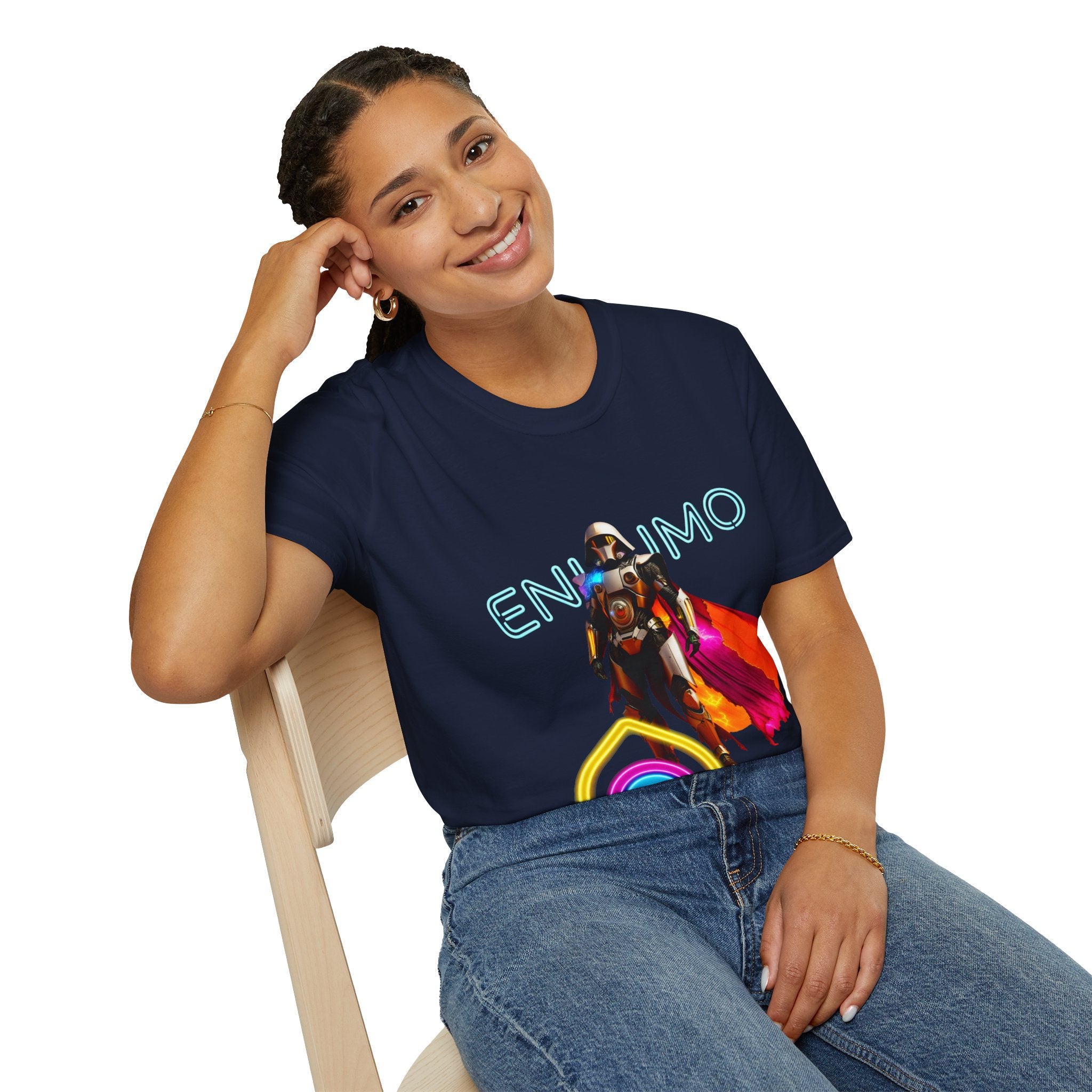 Super hero Character Colorful Cloak — Short Sleeve Shirt