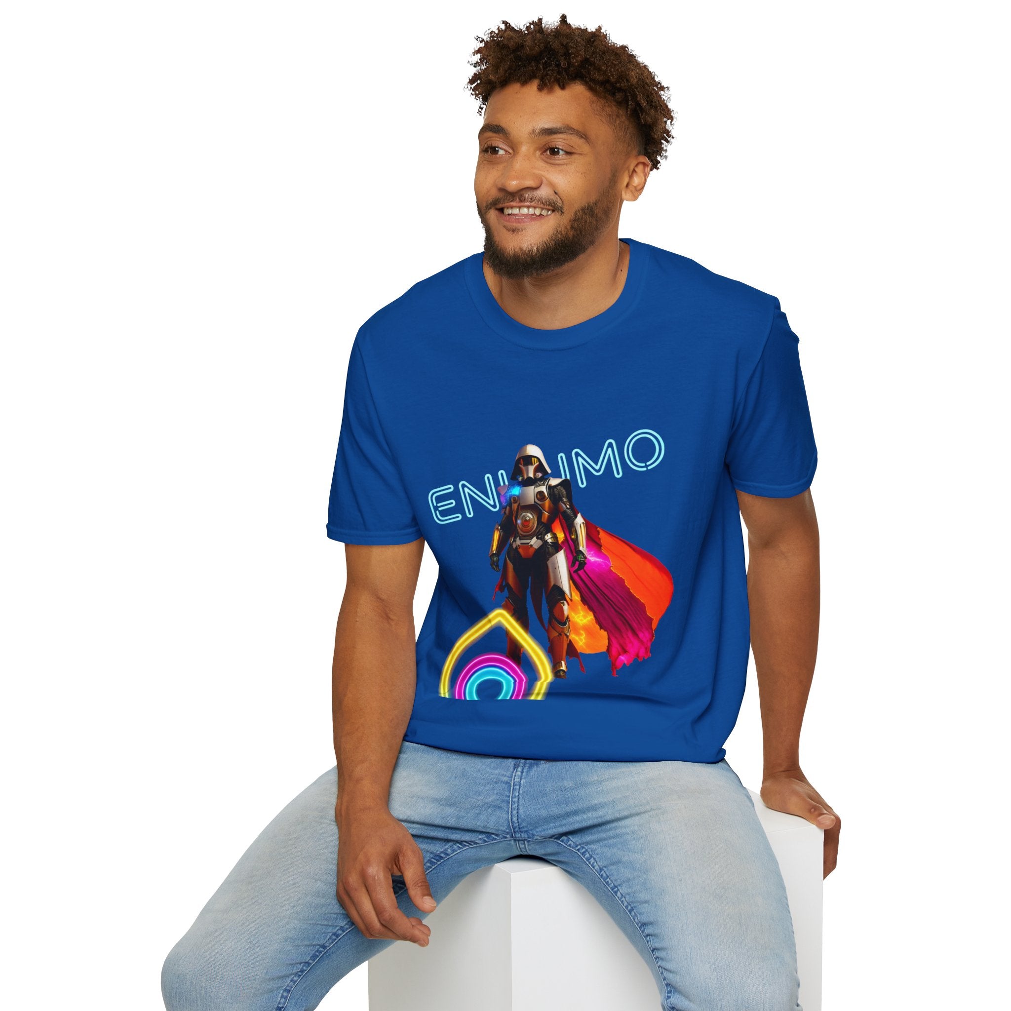 Super hero Character Colorful Cloak — Short Sleeve Shirt