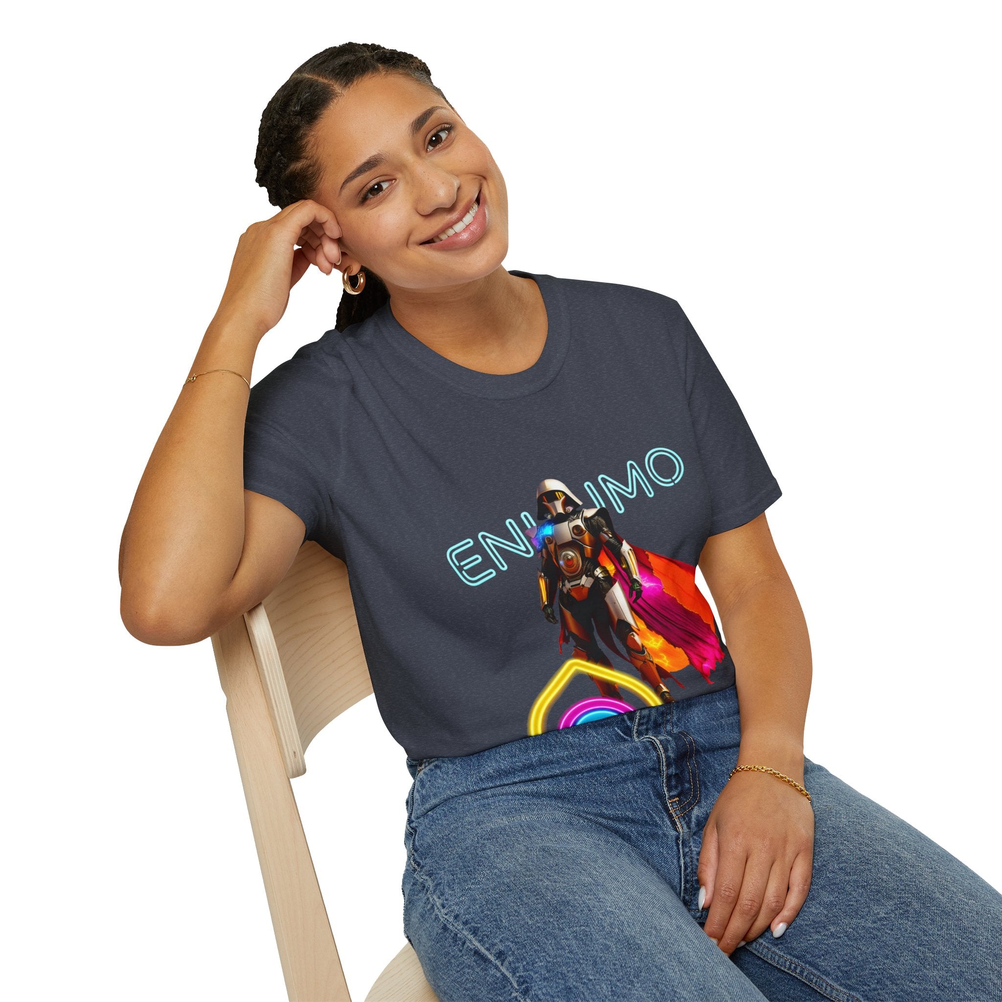 Super hero Character Colorful Cloak — Short Sleeve Shirt