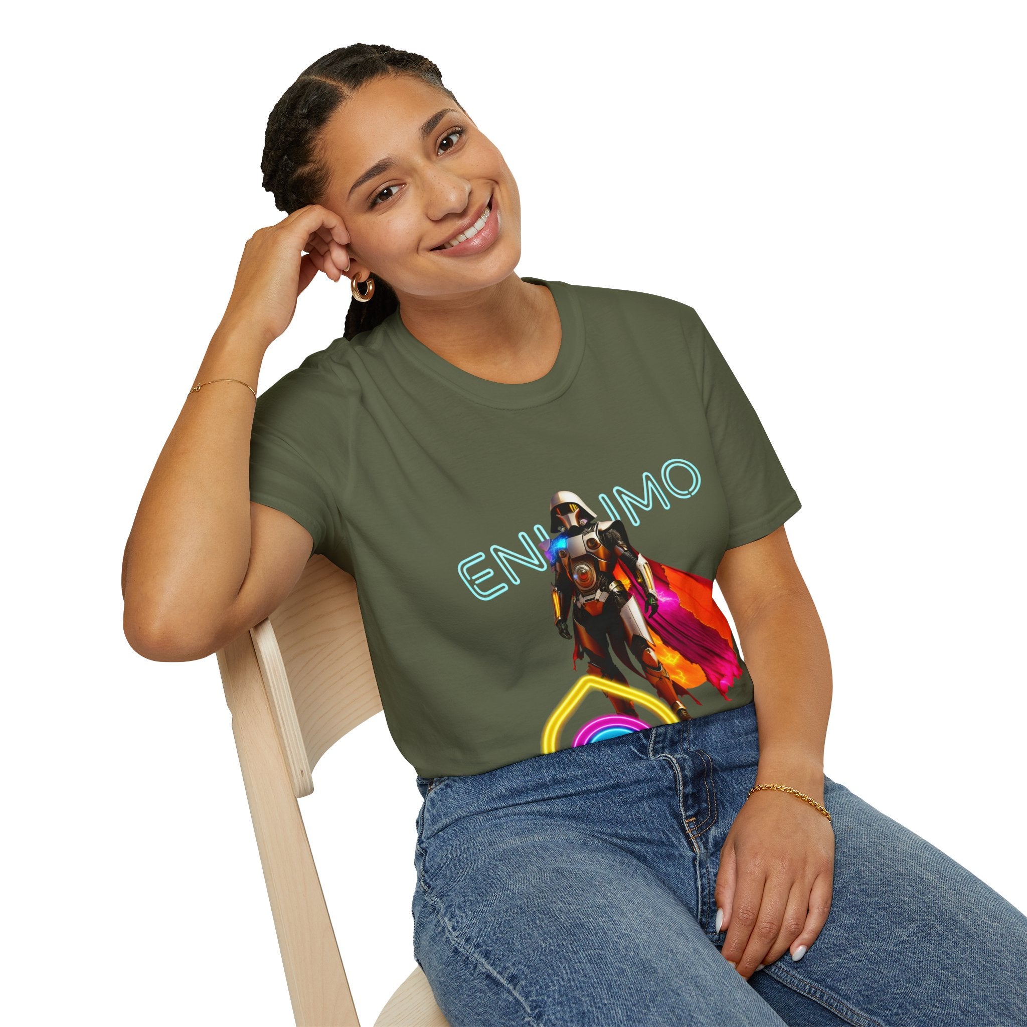 Super hero Character Colorful Cloak — Short Sleeve Shirt