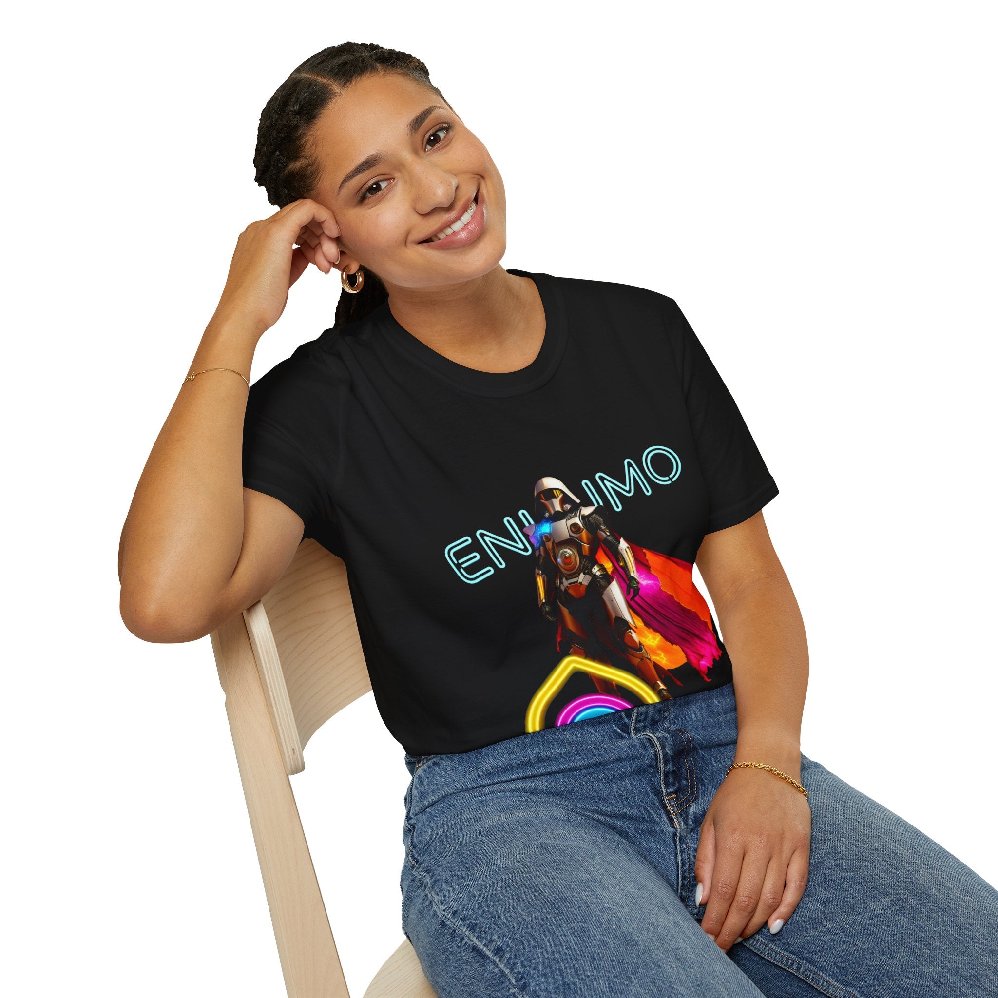 Super hero Character Colorful Cloak — Short Sleeve Shirt