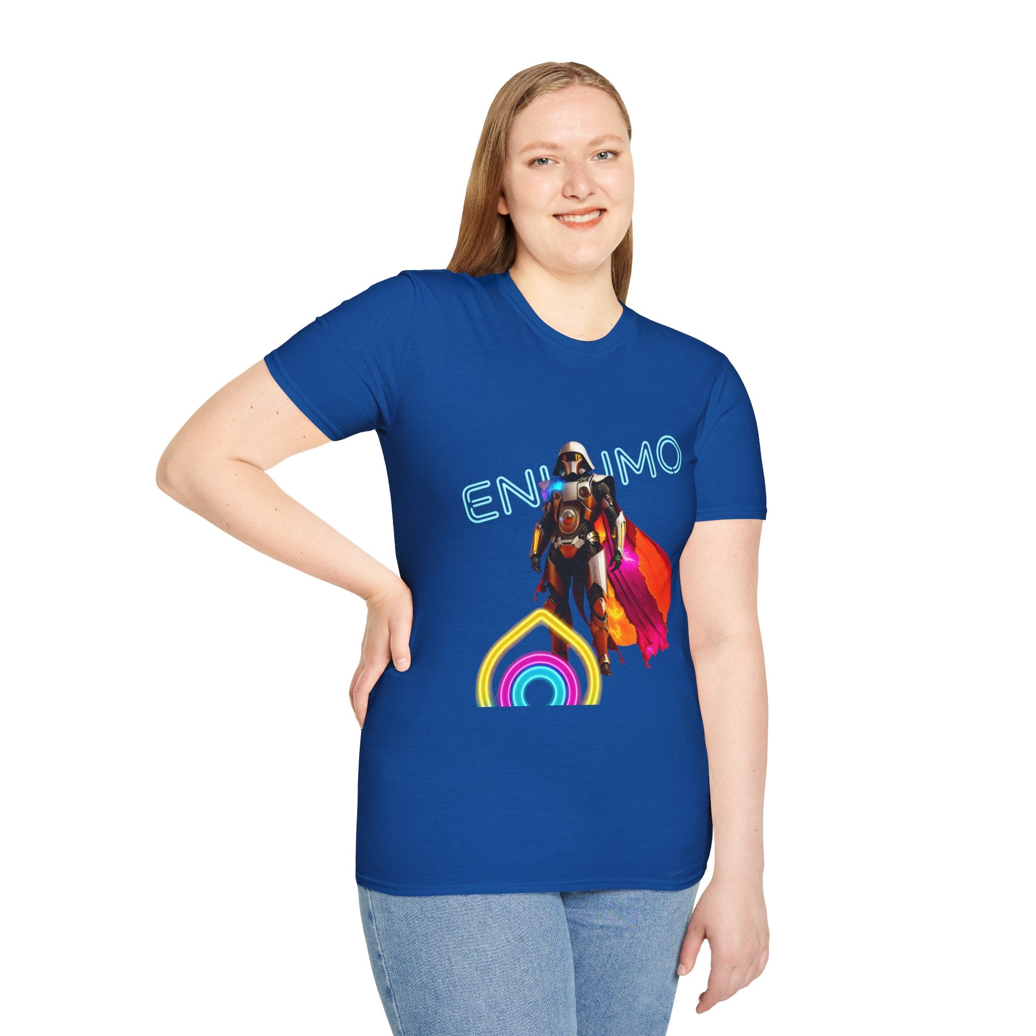 Super hero Character Colorful Cloak — Short Sleeve Shirt