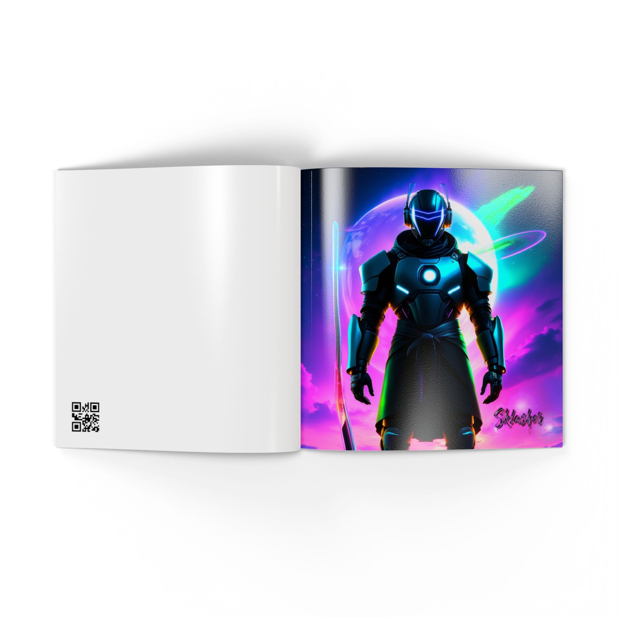 Limited Edition Neon Cyber Knights Collection #1 —  Keepsake Art Book