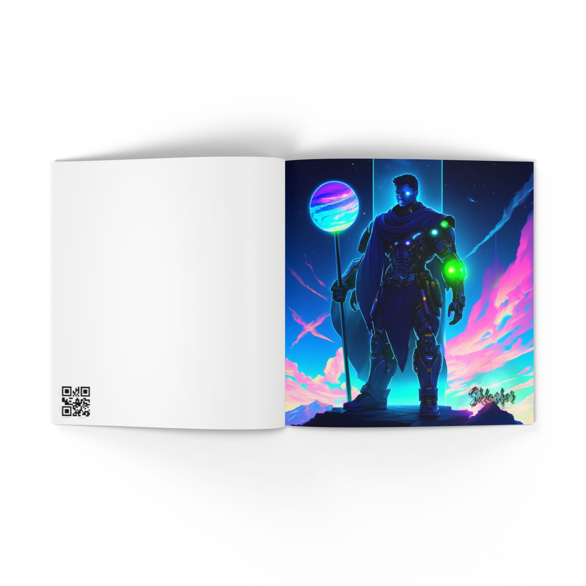 Limited Edition Neon Cyber Knights Collection #1 —  Keepsake Art Book