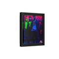 Cyberpunk Street Crew Framed Matte Canvas — Wall Art