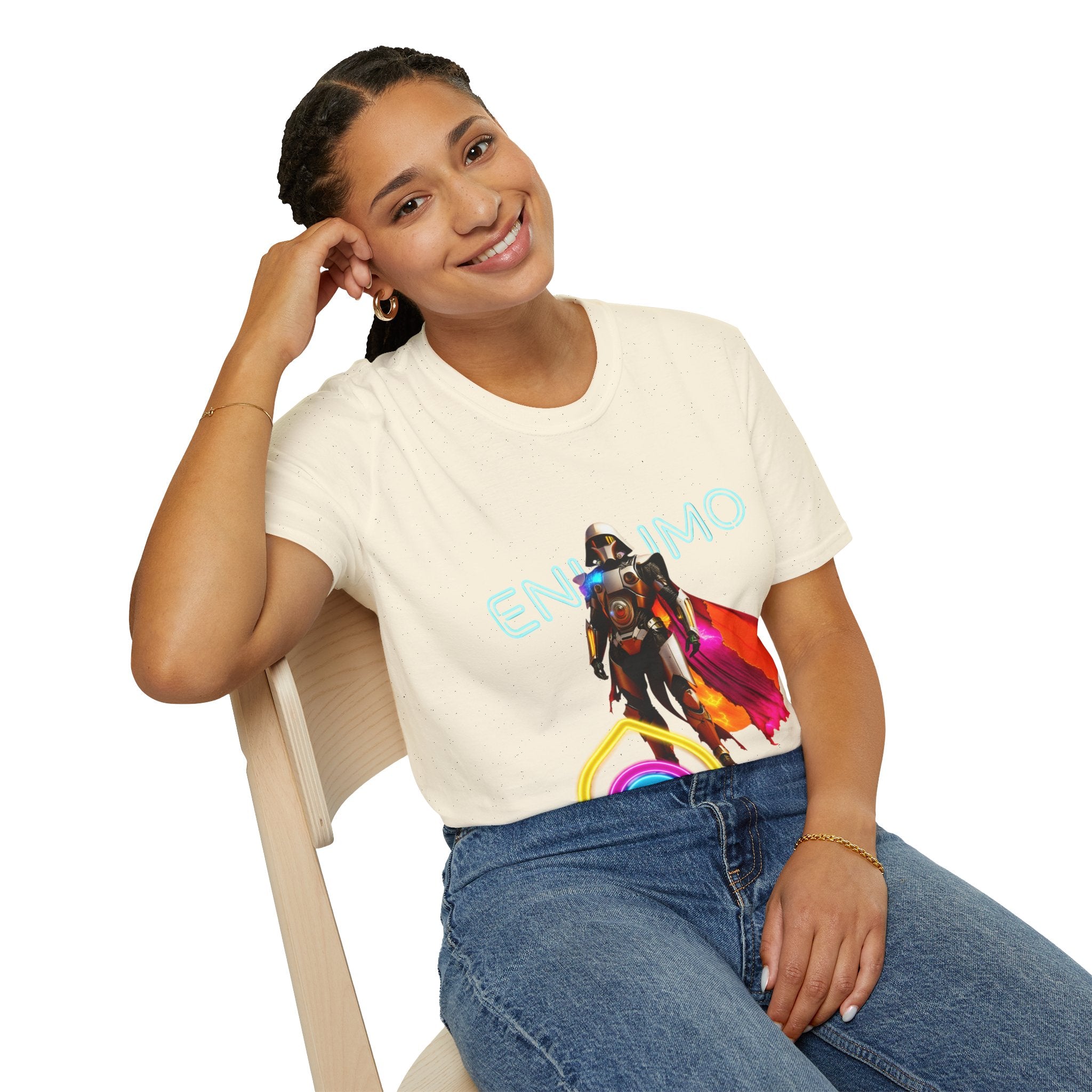 Super hero Character Colorful Cloak — Short Sleeve Shirt