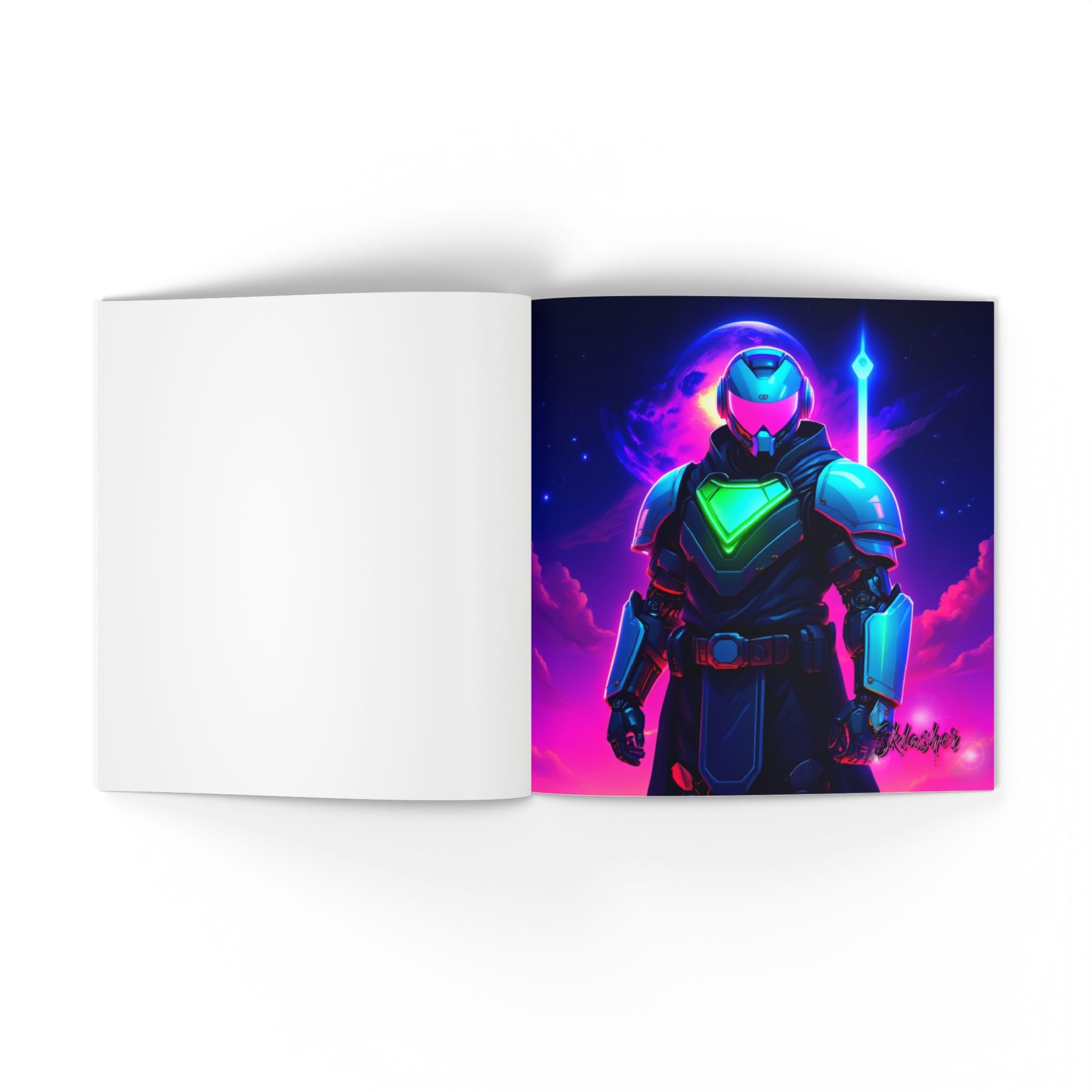 Limited Edition Neon Cyber Knights Collection #1 —  Keepsake Art Book