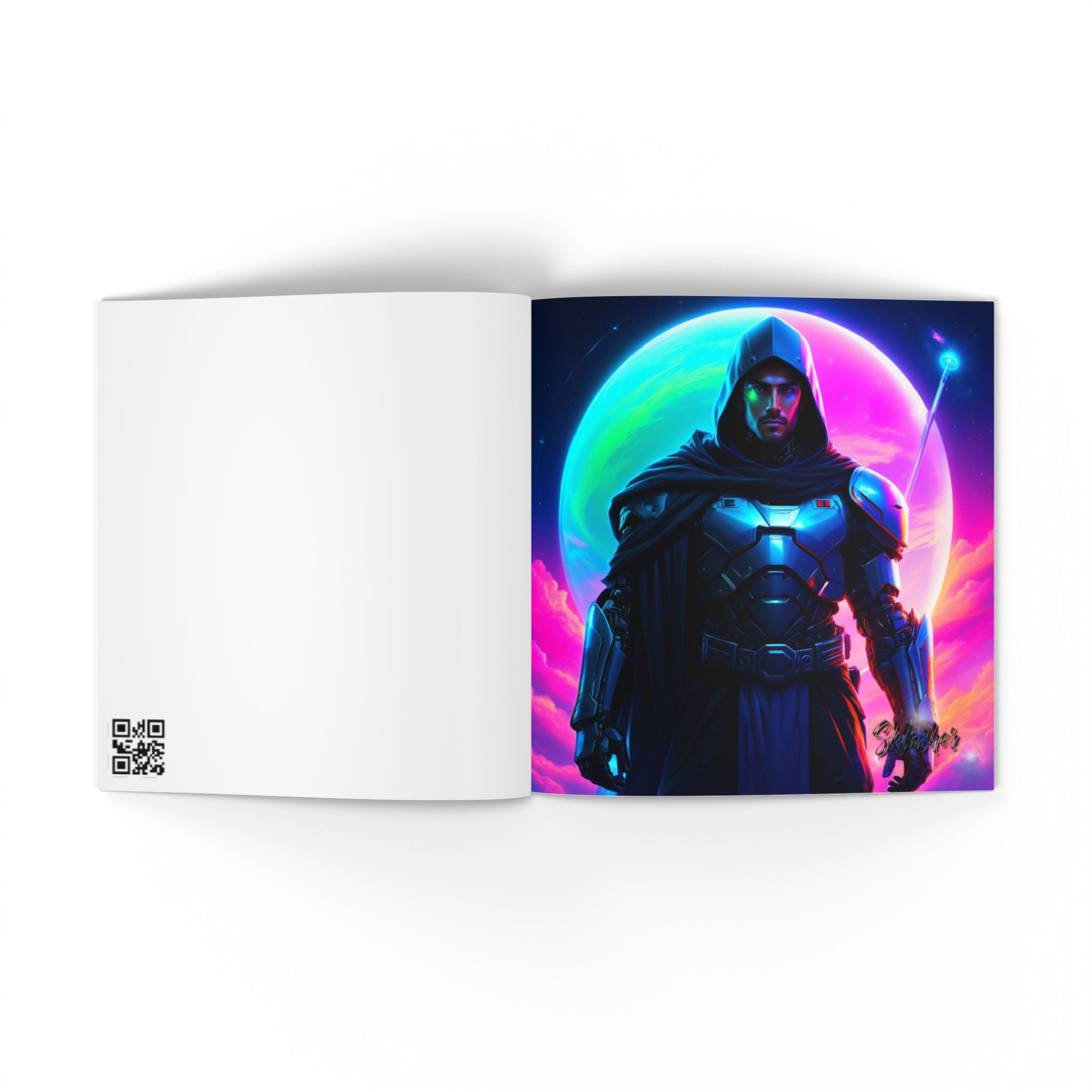 Limited Edition Neon Cyber Knights Collection #1 —  Keepsake Art Book