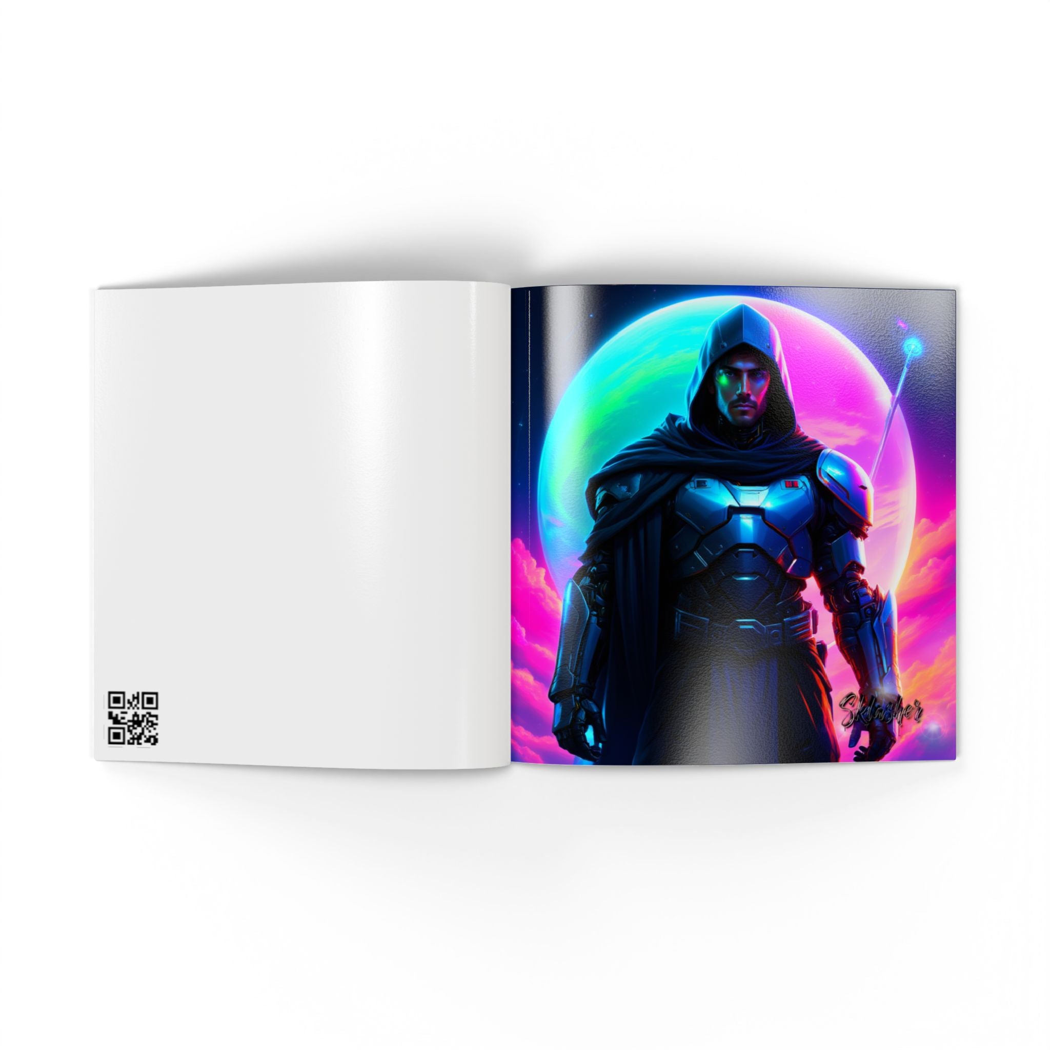 Limited Edition Neon Cyber Knights Collection #1 —  Keepsake Art Book