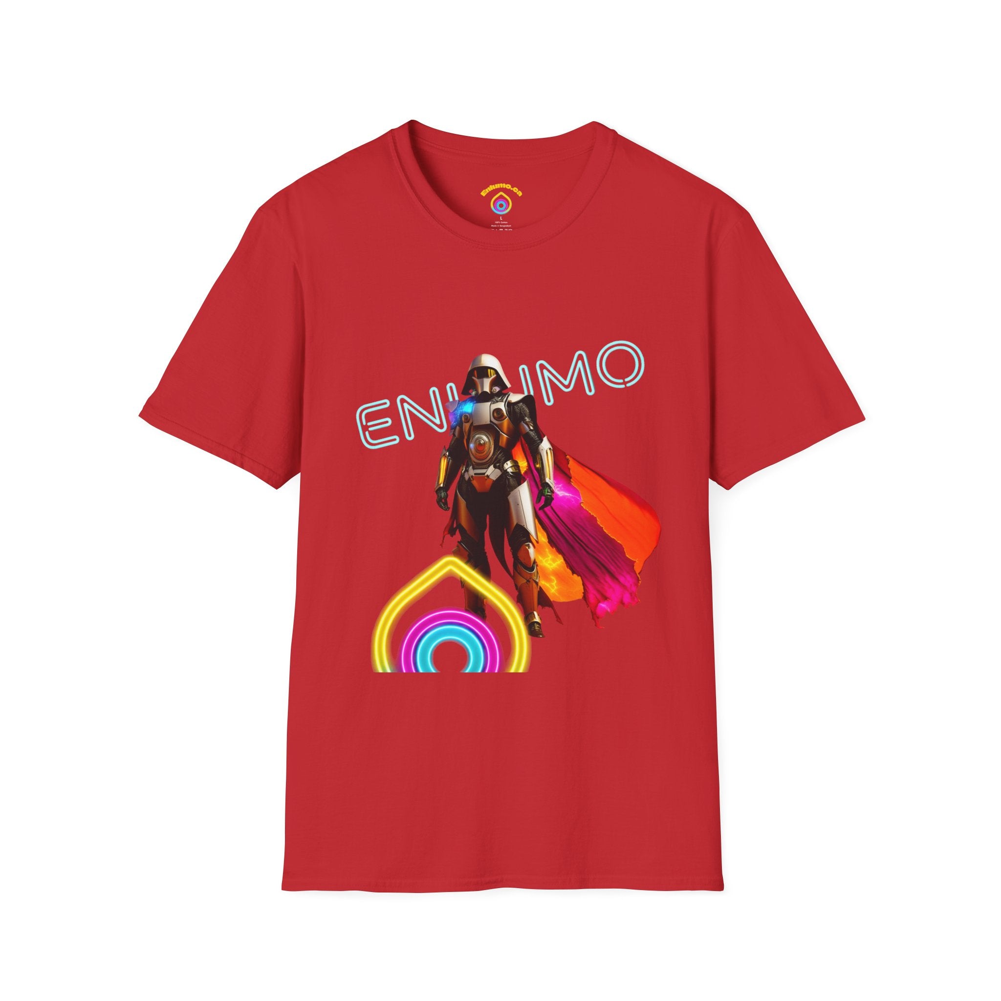Super hero Character Colorful Cloak — Short Sleeve Shirt