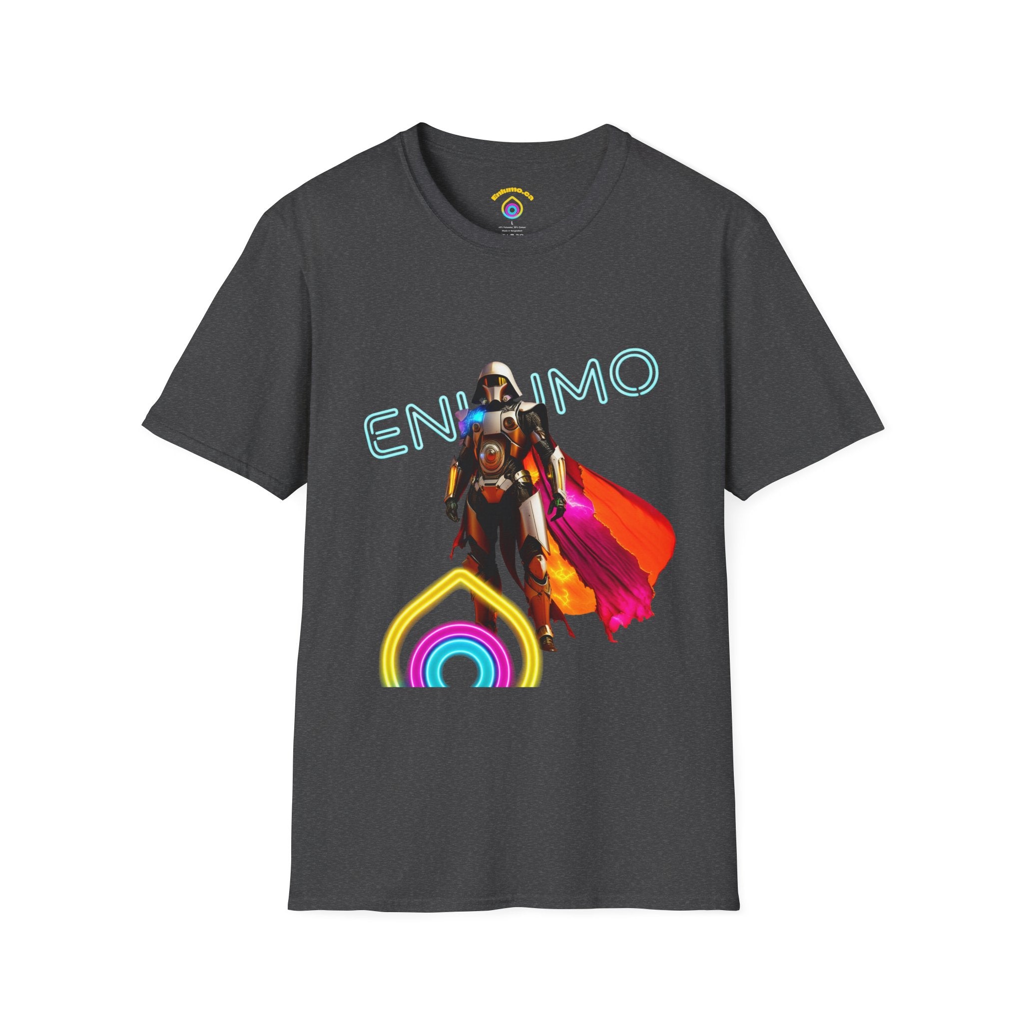 Super hero Character Colorful Cloak — Short Sleeve Shirt