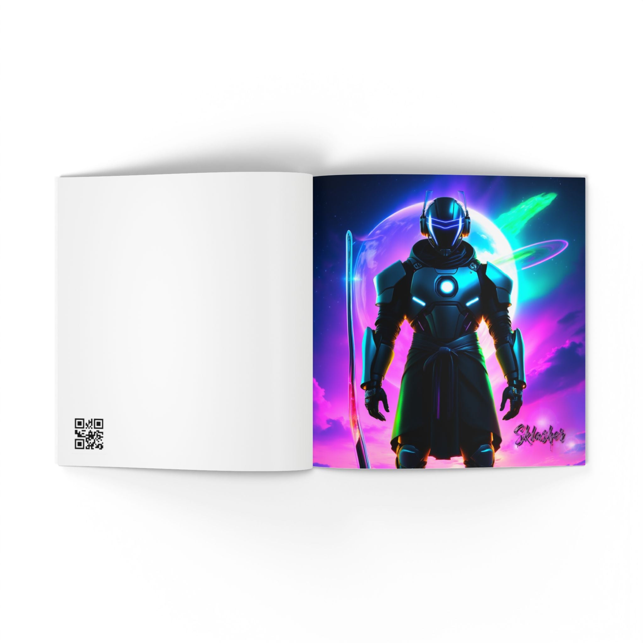 Limited Edition Neon Cyber Knights Collection #1 —  Keepsake Art Book