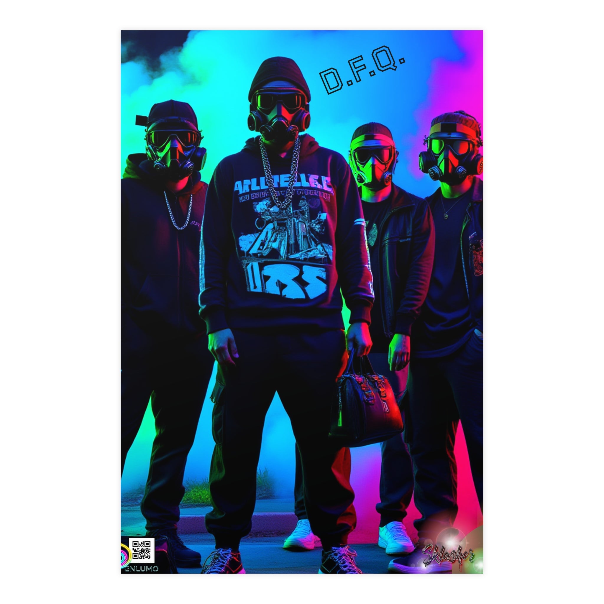 Vaporwave Urban Street —  Neon Wall Poster Art